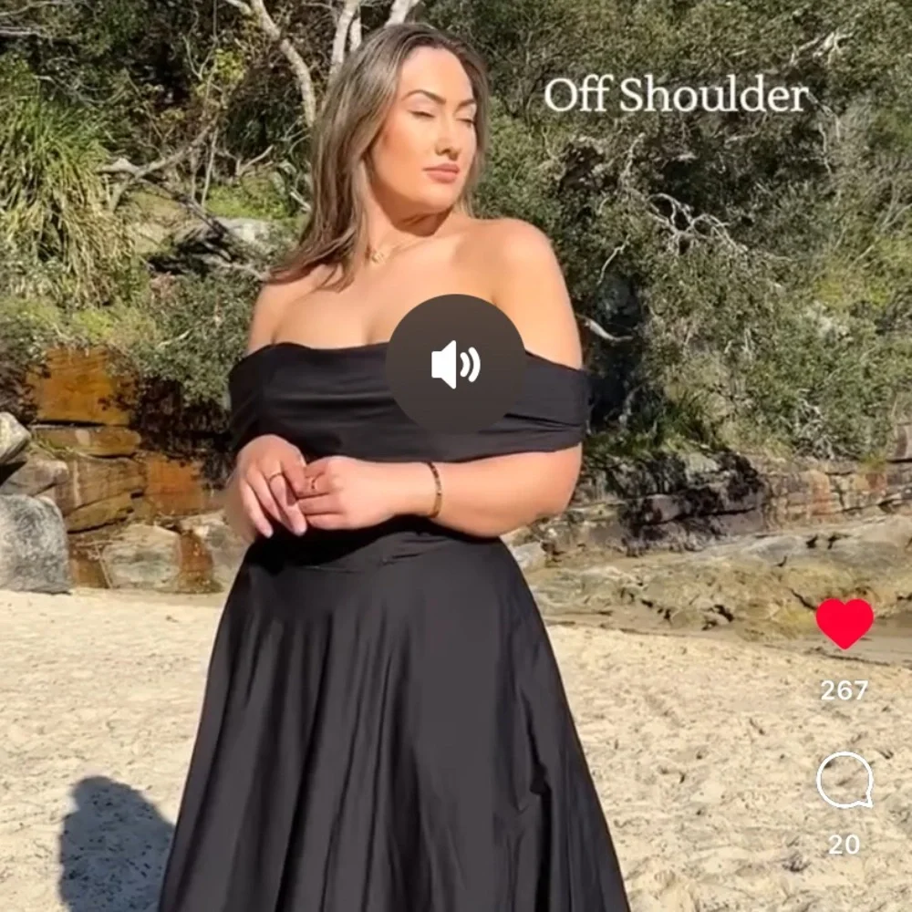 Black Off the Shoulder Convertible Dress - can wear 10 different ways! - Picture 3 of 11